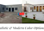 design modern house with 3d exterior and color elevation